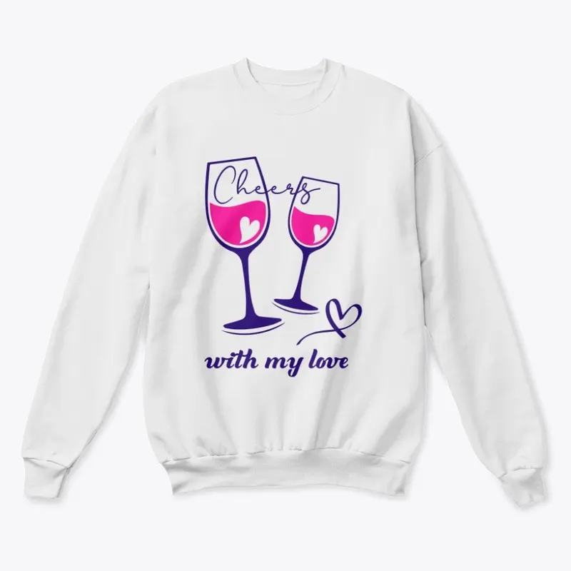 Love Wine Glass Cheers